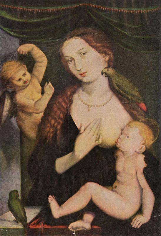 Madonna mit den Papageien, Hans Baldung Grien